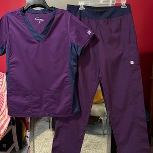 Butter-soft purple scrubs